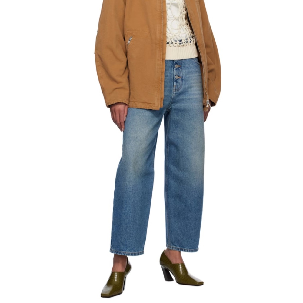 MM6 Maison Margiela Blue Button Jeans - Picture 2 of 13